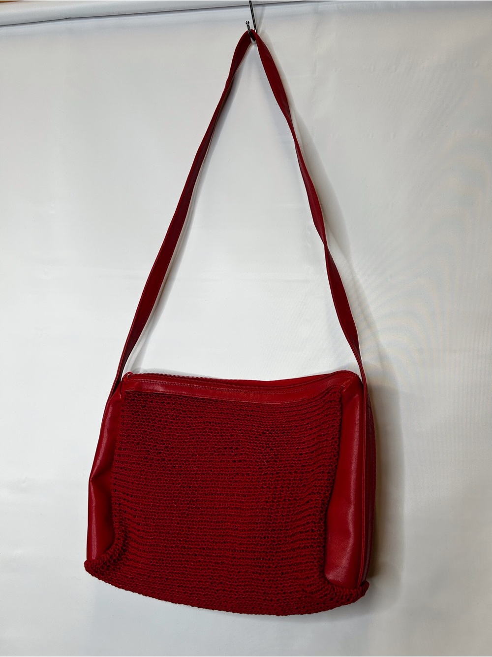 Vintage Red Marshal Fields shoulder bag